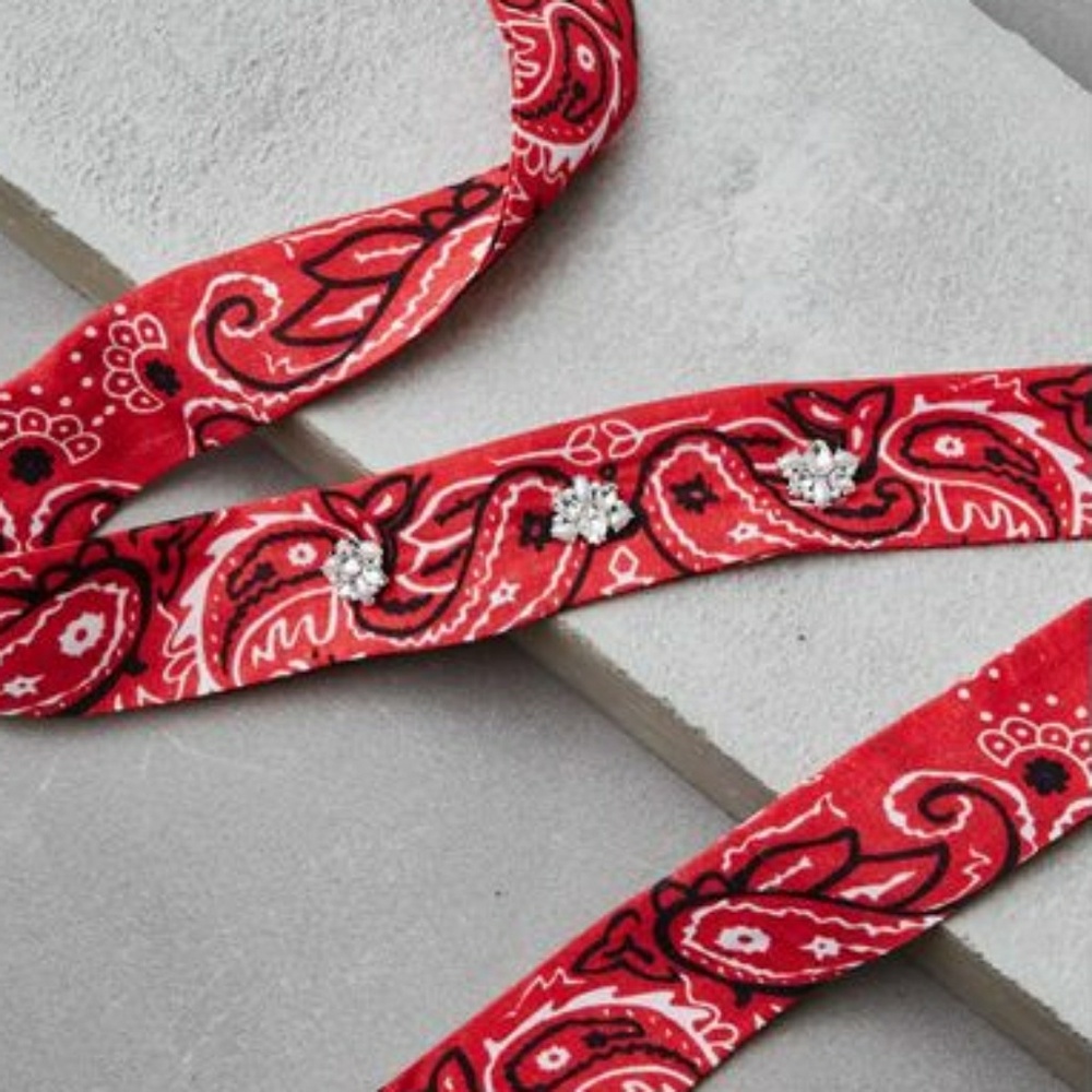 Red Bandana Headband/Choker
